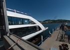 neues Motorschiff in Luzern zu Wasser gelassen